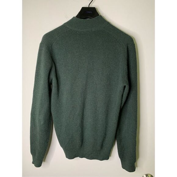 Marine Layer 1/4 zip sweater pullover green men's size medium - Picture 4 of 4